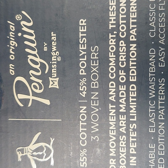 Six (6) Pairs Penguin Woven Boxers, XL, blue - Picture 5 of 6